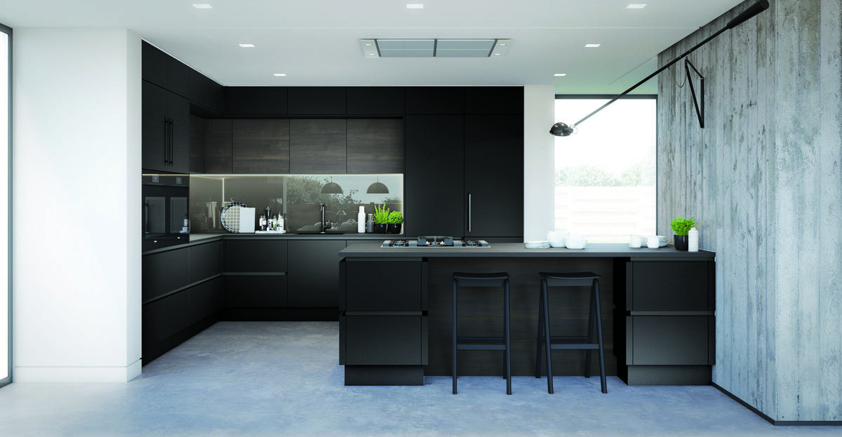 Cutting edge kitchen design showcasing innovative materials and creative use of space.